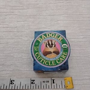 Badger  Cuticle Care Balm .75 Oz Organic with Shea Butter Purse Size Natural Ing